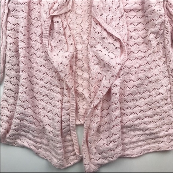 J. Jill Women's  Light Pink Waterfall Cardigan - Size Small - Picture 3 of 6